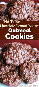 No Bake Chocolate Peanut Butter Oatmeal Cookies Melissassouthernstyleki Chocolate Peanut Butter Oatmeal Cookies Peanut Butter Oatmeal Cookies Oatmeal Cookies
