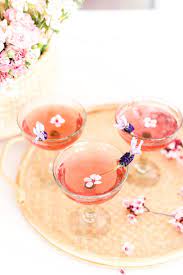 A Floral Cherry Blossom Cocktail Floral Drink Spring Cocktails Cocktails Photography