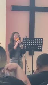 my baby singing at Emanuel Baptist Church ( don't own the rights to this  song) #dontowncopyrightstomusic