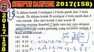 Maybe you would like to learn more about one of these? Soal Sbmptn Materi Peluang Yang Sedang Jawabanku Id