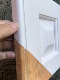 A mid century modern ikea kitchen for a gorgeous light filled via pinterest.com. Will I See The Grain On Painted Cabinets Paper Moon Painting