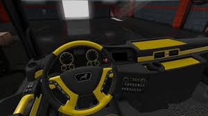 Ets2 Man Euro 6 Black Gold Interior Madster 1 34 X Download Gold Interior Black Gold Interior