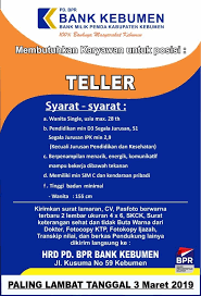 Check spelling or type a new query. Lowongan Kerja Bank Kebumen Zona Ilmu 2