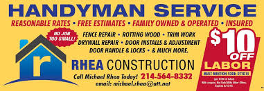 Handyman Coupon Drywall Repair Carrollton Handyman