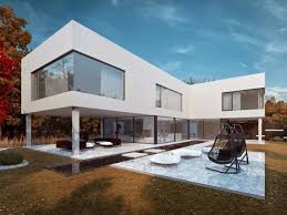 Luxushaus Mit Einem Fantastischen Pool Super Moderne Architektur In Weiss Moderne Architektur Architektur Haus Architektur