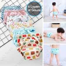 2pcs baby nappies toddler reusable diaper kids potty training pants liner hot. 6 Layers Kids Potty Training Pants Baby Underwear Toilet Cloth Diaper Pant Seluar Kencing Bayi Learning Pant B12 Shopee Malaysia