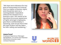 As part of #UNWomens #16daysofactivisim, Asma Yusuf shared ...