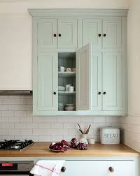 Sage green custom cabinets with soapstone countertops. Devol English Classic Kitchen In Sage Green Cabinets Butcher Block Counters Laurel Home