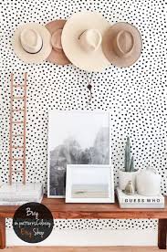 Black And White Polka Dot Wallpaper In Room Black Dots Wallpaper Black And White Minimalistic Removable Etsy Dots Wallpaper White Wallpaper Black And White Wallpaper