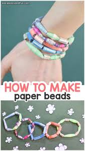 How To Make Paper Beads Paper Bead Bracelet Make Paper Beads Paper Beads