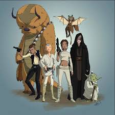 The Funniest Star Wars Fan Art In The Galaxy Avatar Cartoon Avatar Aang Star Wars Fan Art