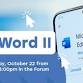 MS WORD II event image