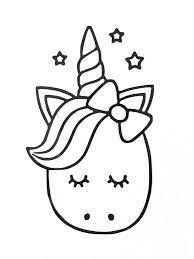 Free unicorn head coloring pages pin by muse printables on. Unicorn Pictures Without Colour Coloring Pages Blog Sunrise