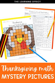 Thanksgiving Math Mystery Pictures And Pixel Art Bundle Distance Learning In 2020 Math Mystery Picture Math Mystery Upper Elementary Math