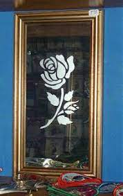 Maybe you would like to learn more about one of these? Rose Stencil Etched On Glass Mirror Mrx Designs Glass Etching Etched Mirror Etching