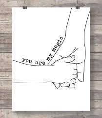 Mother Child Art Holding Hands Mom Child Hands Print Download You Are My Magic Printable Minimalist Kids Room Line Drawing Wall Art Mom Drawing Children Holding Hands Mothers Day Drawings