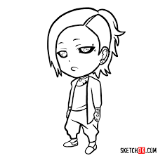 She can be found in helter skelter bar, where she shares information in the underworld. How To Draw Uta Chibi Tokyo Ghoul Sketchok Easy Drawing Guides