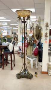 Encore Furniture Gallery Maitland Smith Iron And Brass Torchiere Floor Lamp