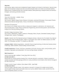 sample architecture resume templates in