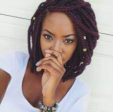 Short Hair Burgundy Box Braids Short Box Braids Hairstyles Bob Braids Hairstyles Short Box Braids