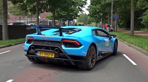 Baby Blue Lamborghini Huracan Performante Brutal Accelerations Youtube