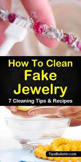 Dish detergent & warm water the best homemade jewelry cleaning solution is a mixture of a few drops of dawn dish detergent in warm, not hot, water. 7 Fast Easy Ways To Clean Fake Jewelry
