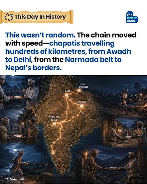 Can a chapati become a symbol of freedom? On this day, May 10, 1857, the First War of Indian Independence began. But even before the revolt erupted, thousands of chapatis were already