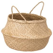 Fladis Basket Seagrass Ikea In 2020 Ikea Basket Ikea Eket