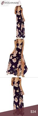 Hot New Haoduoyi Black Floral Maxi Wrap Dress Absolutely