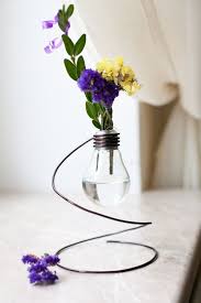 Vase From Recycled Light Bulb Diy Iluminacao Artesanato Decoracao Arte Em Lampadas