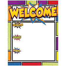 Details About Super Power Welcome Chart Carson Dellosa Cd 114205
