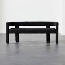 This rustic bench is crafted from acacia wood with a rich, natural chestnut finish. Modern Benches Storage Dining Cb2 Canada