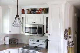build open shelving above cabinets
