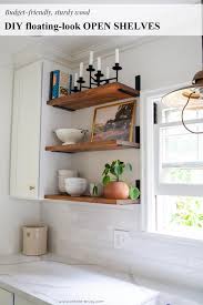 Diy Budget Friendly Floating Look Open Shelves Floating Shelves Floating Shelves Diy Diy Shelves