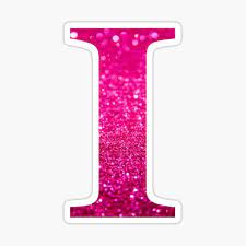Place your glitter text anywhere you like: Letter I Pink Glitter Stickers Glitter Stickers Pink Glitter Glitter Letters