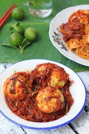 Recipe Sambal Telur Malaysian Egg Sambal Malaysian Cuisine Nyonya Food Sambal Recipe