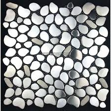 Mosaique Inox Credence Cuisine Inox Sol Douche Galet Carrelage Inox Cuisine Inox Et Credence Cuisine