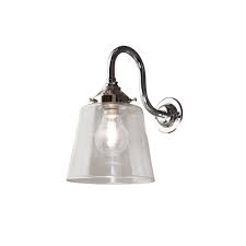 Ship's passageway unique clear glass caged wall lights. Bathroom Wall Lights Uk Homdesigns