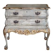 A Shapely Dutch Rococo Style Grey Green Painted 2 Drawer Chest Chairish Shabby Chic Dresser Shabby Chic Room Shabby Chic Furniture