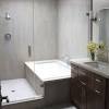 Kebanyakan amat sulit untuk mempertimbangkan bagaimana semestinya desain interior kamar mandi berukuran kecil. 1