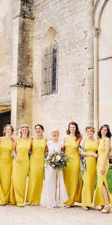 Magnificent Yellow Bridesmaid Dresses To Make This Day Bright Yellow Bridesmaid Dresses Mustard Yellow Wedding Yellow Wedding Inspiration