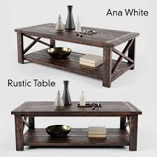 For about $50 in materials, this solid wood coffee table with it's x detailing could be yours. Ana White Rustic X Coffee Table 3d Model 15 Max Free3d
