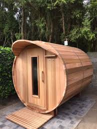 Saunabarrel By Modis Handmade In Belgium Barrelsauna Www Saunabarrel Be Info Saunabarrel Be Tuin Ideeen Tuin Veranda Tuin