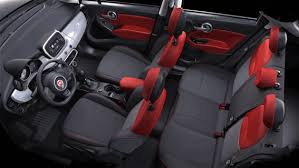 Fiat 500x Interior Red Black Red Interior Car Fiat Car Shop