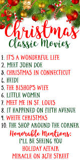 Top 10 Favorite Classic Christmas Movies Hello Gorgeous Classic Christmas Movies Classic Christmas Christmas Movies