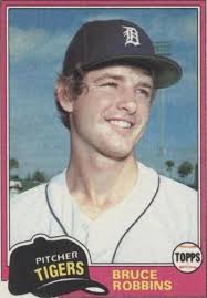 1981 TOPPS BRUCE ROBBINS . DETROIT TIGERS #79
