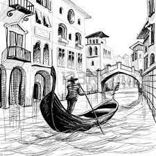 gondoles banque d images vecteurs et illustrations libres de droits landscape drawings architecture drawing perspective art coloriage archer