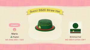 Custom Designs Animal Crossing New Horizons Animal Crossing Green Logo Gucci Hat