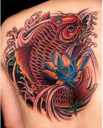 101 sensacionales tatuajes de pez koi. 101 Tatuajes De Pez Koi Con Flor De Loto Dekois 2021