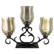 3 Place Candelabra With Amber Glass Bells Hobby Lobby 443705